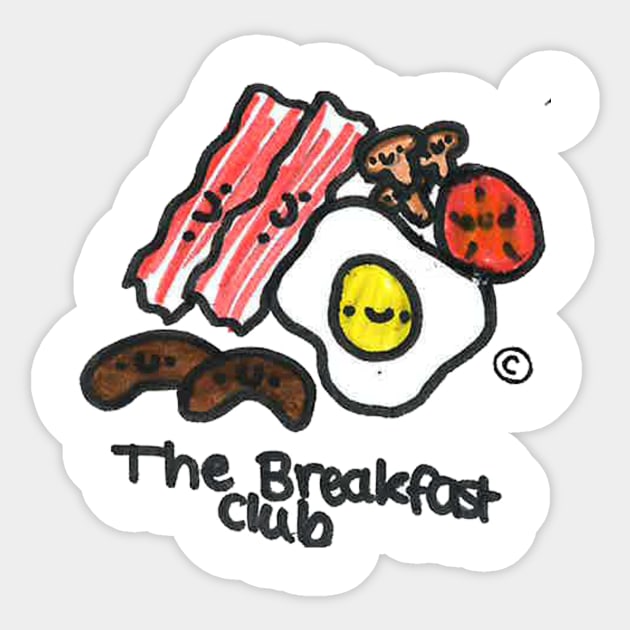 The Real Breakfast Club Sticker by TeeMax